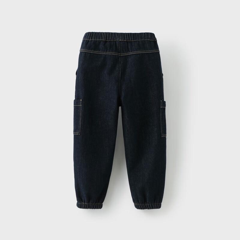 DAVE&BELLA Boys  Fleece-Lined Denim Cargo Pants 160cm