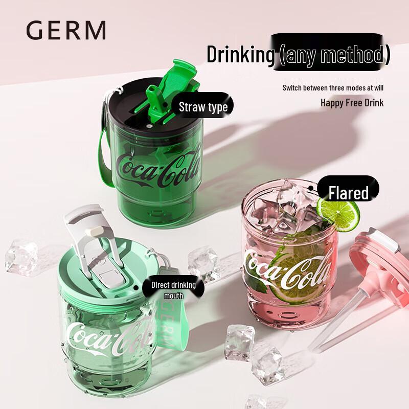 Genie Coca-Cola Bamboo Style Insulated Water Bottle