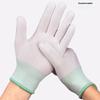 BAIGE PU Coated Finger Gloves, Nylon Dipped Work Gloves, Anti-Slip Protective Gloves for Work, Thin Style, 12 Pairs, CW204202