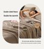Pluche melkvliesdeken met hoog gramsgewicht: Dubbelzijdige, Dikke, Warme Bank/Slaapbank Plaid
