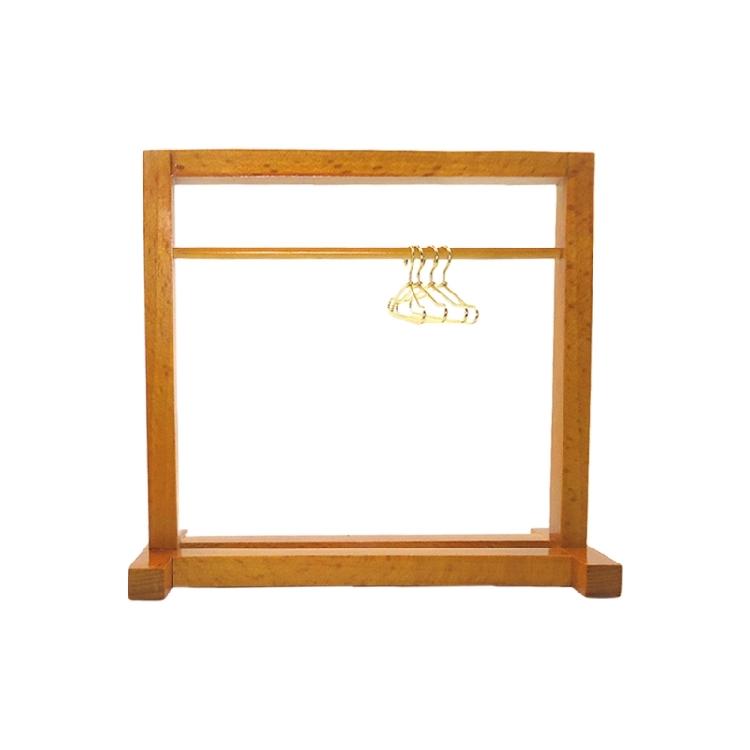 

Realistic Miniature Clothes Display Stand Role Play for Dollhouses Enthusiasts, 1/12 Scale, Easy to Assemble, Wood 1