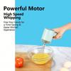 USB Wiederaufladbarer MINI Haushalt Akku Elektrischer Handmixer, Handrührgerät mit 2 Abnehmbaren Rührbesen