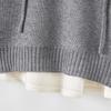 Women's Hooded Faux Two-Piece Knit Top