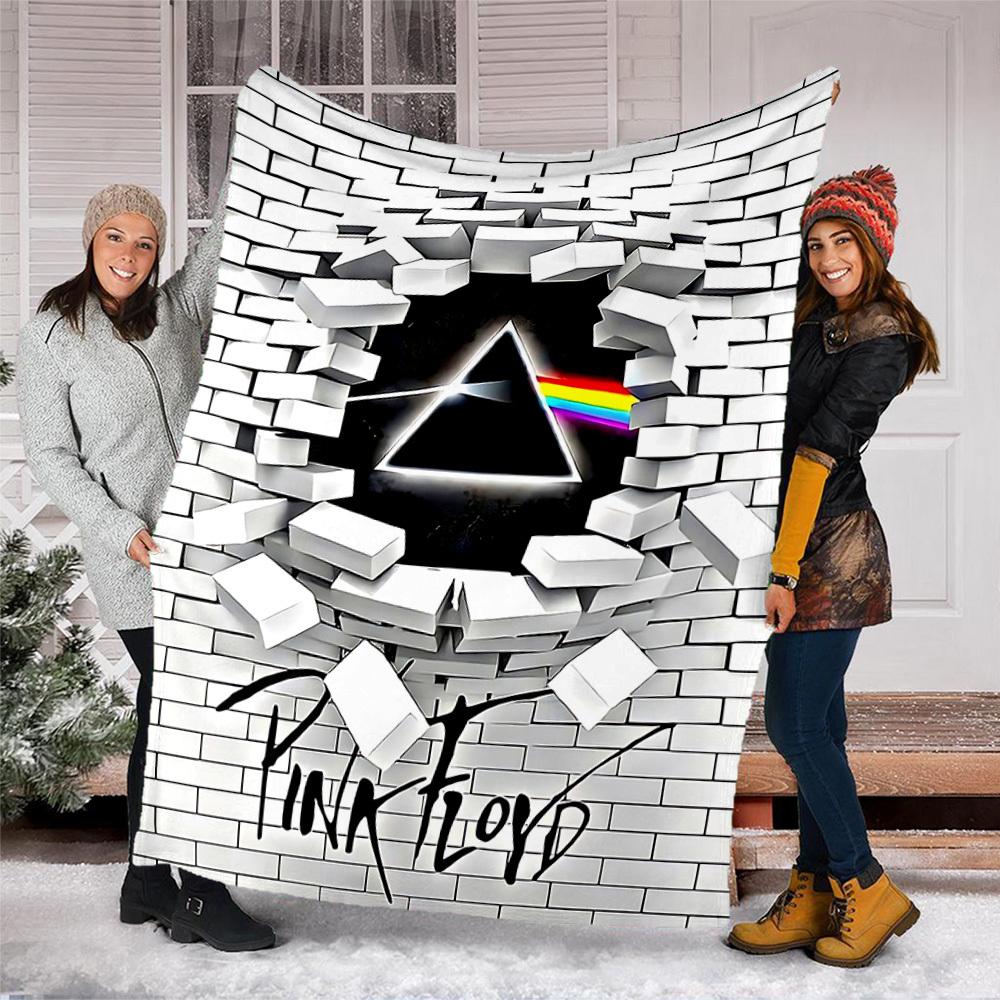 1 stuks Pink Floyd Outdoor Flanellen Deken Cadeau Voor Jongens Meisjes Volwassenen, Familie Vrienden