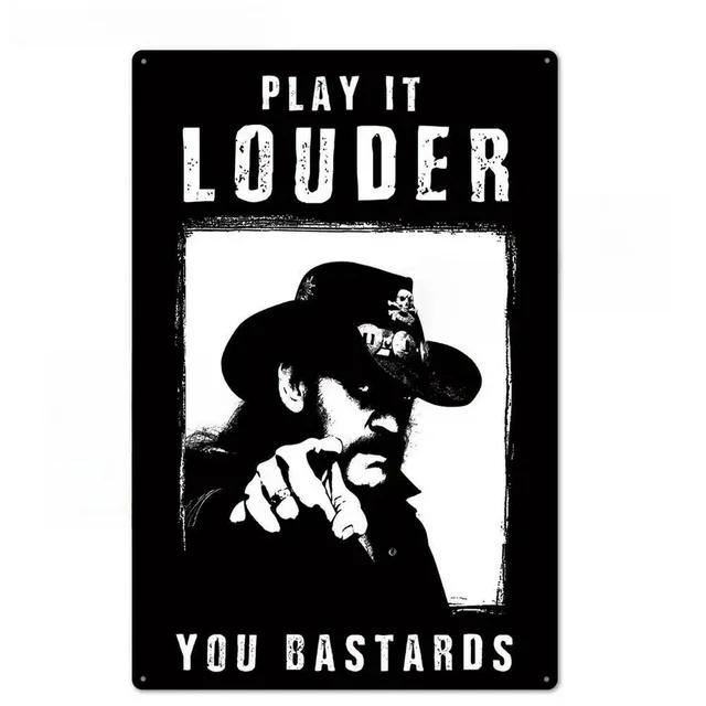 Vintage Rock N Roll Band Plaque Metal Tin Signs  Wall Decoration Art Posters for Man Cave Home Cafe Garden Club Bar