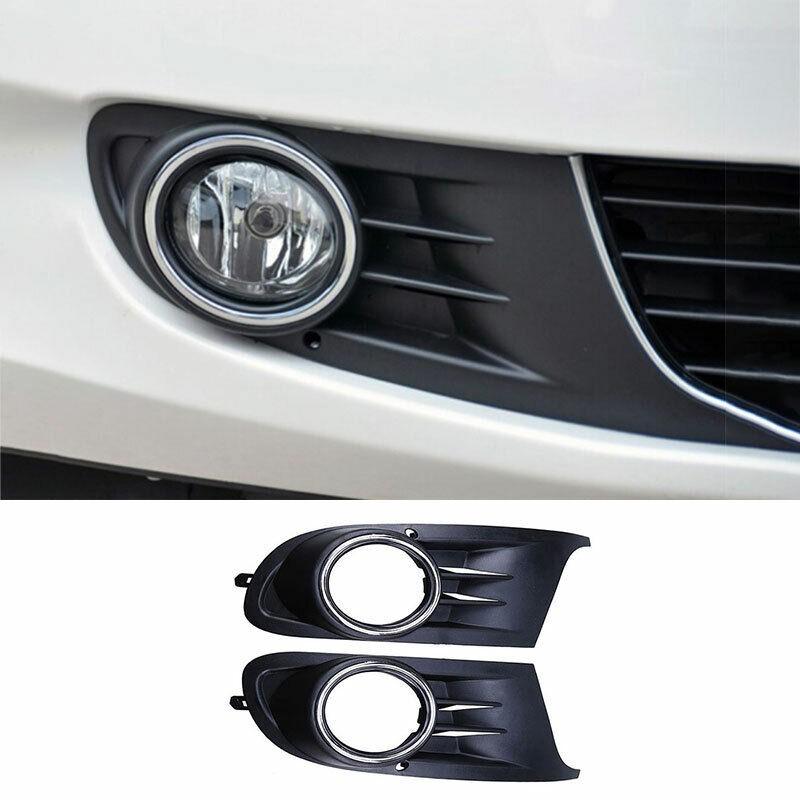 Exterior Front Fog Light Frame Trim For Volkswagen Golf MK6 2010-2013 ABS Black