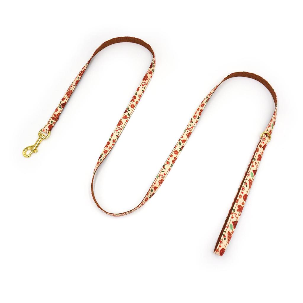 Adjustable Christmas Cat Collar with Cute Bell and Engraved Design
