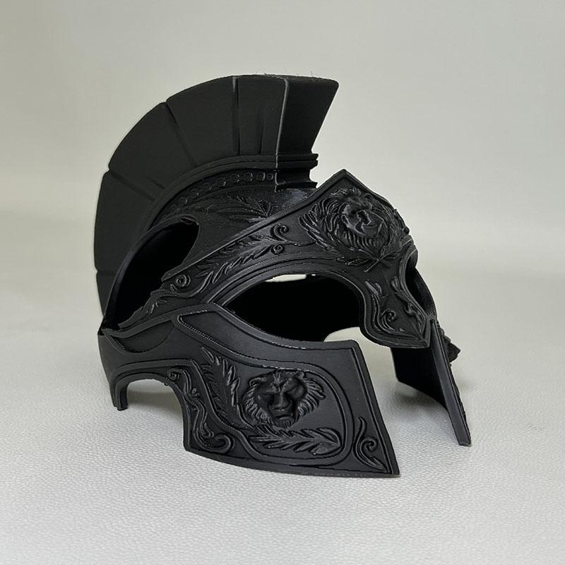 Divertido Casco de Gato Estilo Guerrero Romano Accesorios para la Cabeza de Mascotas Suministro para Mascotas Cosplay de Mascotas Accesorios para Fotos Ligero Duradero Impresión 3D Casco Seguro para Mascotas