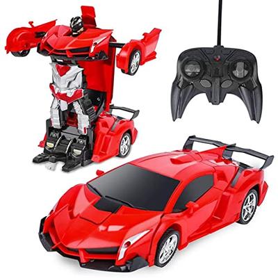 ROBOT PLAZA RC auto, Transformující robotická hračka, Transformace jedním tlačítkem, Dětská hračka, Dárek k narozeninám (Sportovní auto)