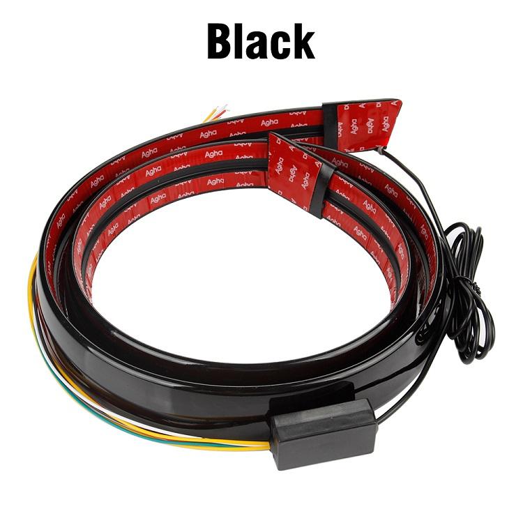 

OKEEN 125 см 3 цвета светодиодный задний спойлер для универсального автомобиля с сигналом поворота заднего хода Предупреждение о тормозе задний фонарь стоп-сигнал чёрный