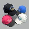 Preppy Style Koreanische Bestickte Buchstaben Baseballkappen Neue Herren Damen Sonnenschutz Persönlich Vielseitig Farbblock Mode Schirmmützen