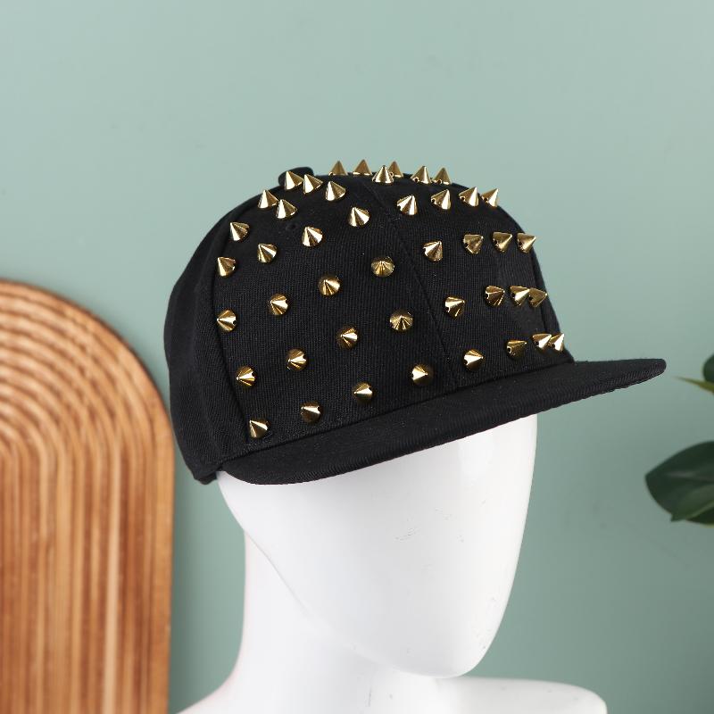 Herren- und Damen Niet Flachhut Punk Rock Hip Hop Nieten Baseballkappen Y2K Outdoor Personalisierter Hut