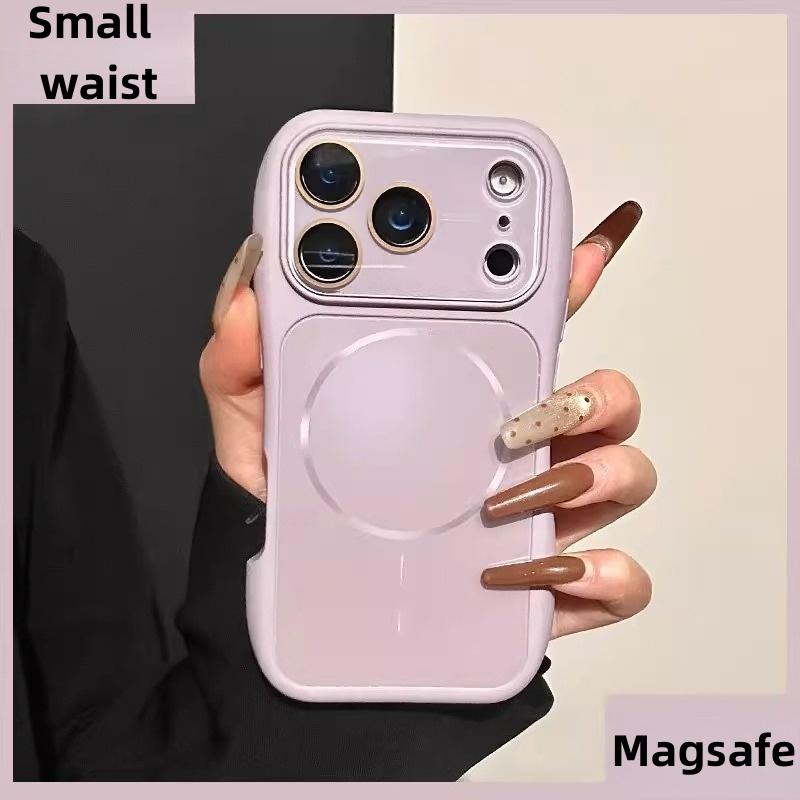 Luxury Small Waist AG Matte For Magsafe Charge Magnetic Case For For Iphone 17 16 15 14 13 Pro Max Shockproof Bumper Cover