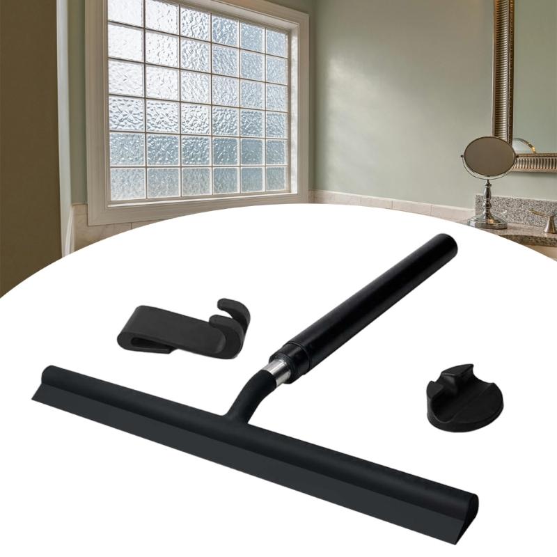 Adjustable Length Silicones Wiper For Bathroom Window Shower Door Floor Tile Multiple Surfaces Squeegee Cleaning Tool