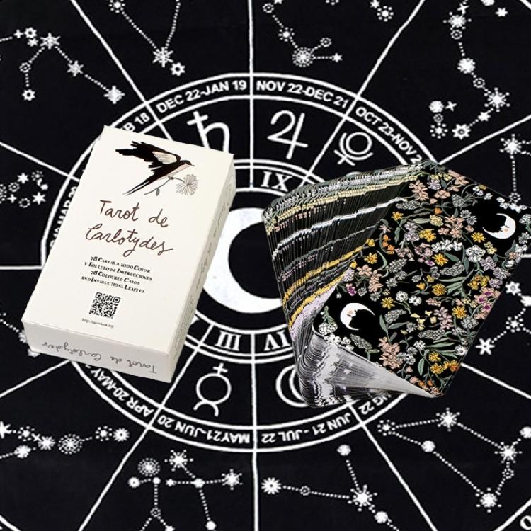 Carlotydes Tarot Deck Card Divination-Board Game Fortune Telling Game for Women