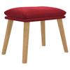 Footstool Burgundy 45 x 29.5 x 35 cm Velvet