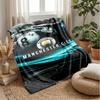 Manchester Theme Blanket Soft Flannel Blanket Plush Throw Blanket Cozy Sofa Bed Blanket for Home Decor