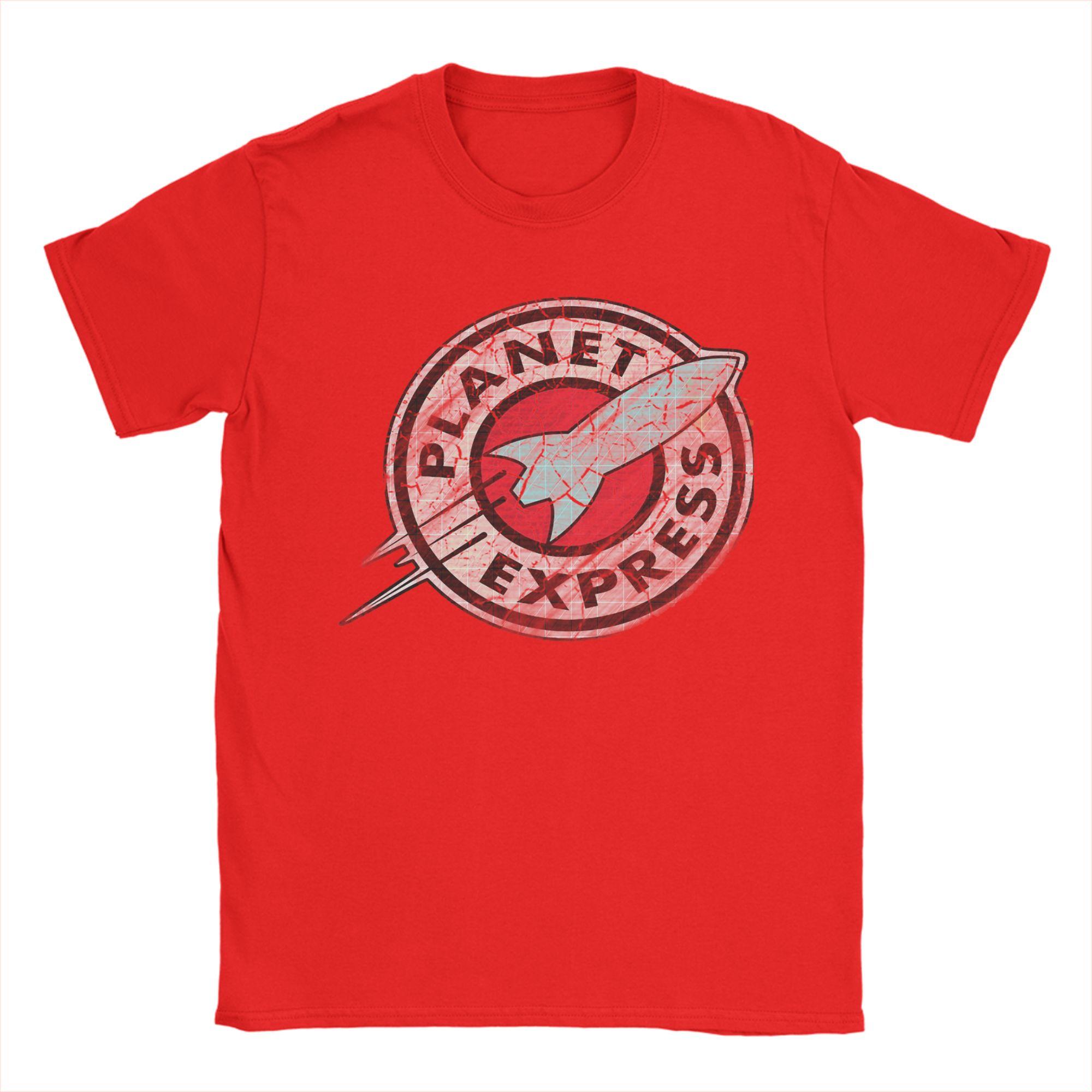 

Planet Express T Shirt Summer Pure Cotton TShirts For Men Novelty Casual Tee Shirt Short Sleeve Vintage Clothing S
