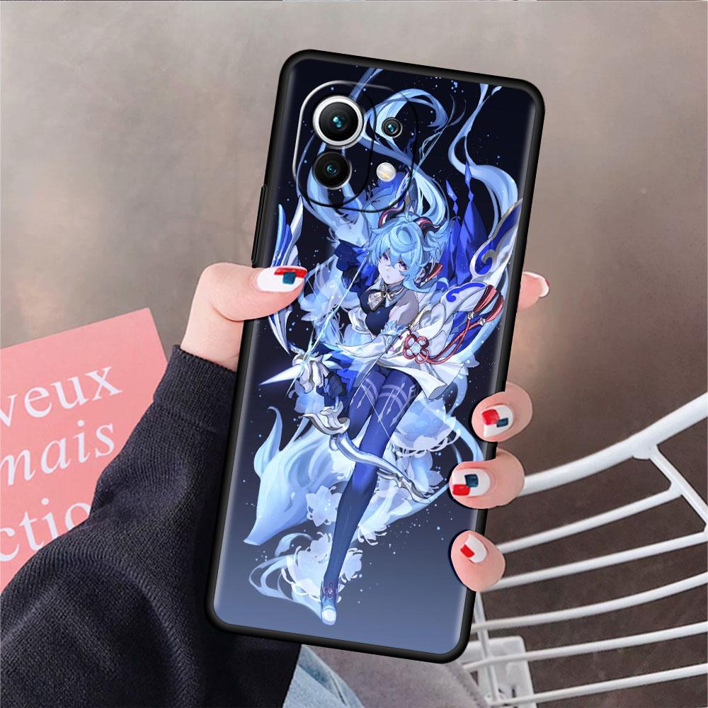 Girl Genshin Impact Funda Case For Xiaomi Mi 11 Lite 5G NE 11T Pro 10T 9T Note 10 12 12X 12S Ultra Soft Silicone Phone Cover Sac