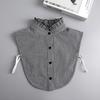 Women Lapel Button Shirt Detachable Fake Collar Shirt White Ruffles Stand False Collar Woman Removable Blouse Nep Kraagie