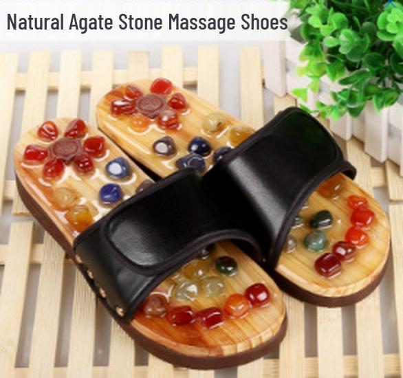 Acupressure Pebble Foot Massage Slippers for Men & Women, Non-Slip Indoor Shoes, Summer Use