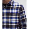 Lululemon Brushed Woven Overshirt Prospect Plaid Black Pigment Blue