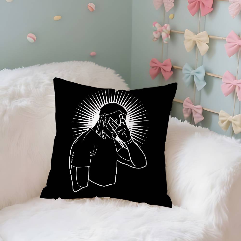 Damso The Life Vie Case Plush Fabric Soft Pillowcase Double Sided Print Cushion Cover Household Gifts