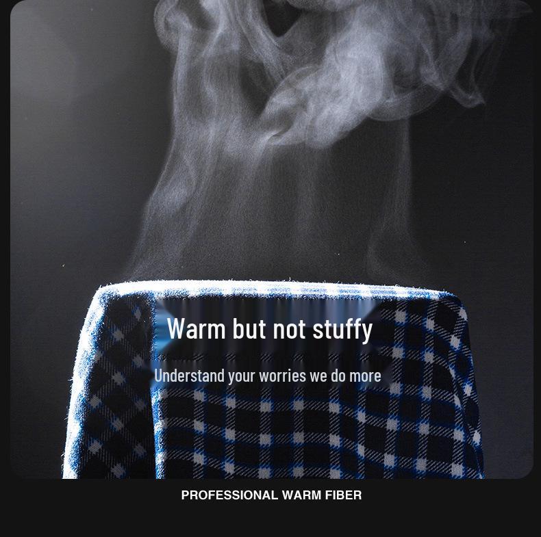 Cămașă groasă cu carouri și căptușeală din fleece pentru bărbați pentru Toamnă/Iarnă – Opțiuni multicolor disponibile