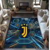Tappeto in Flanella Stampato Juventus FC Antiscivolo Morbido Poliestere Tappeto per Pavimento Tappetino Decorativo per Interni per Camera da Letto Soggiorno Divano
