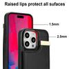 For iPhone 16 Pro Case TPU+PU Leather Hardware Decor Phone Cover with Card Holder