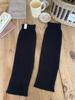 Gray Women's Autumn Winter Thickened Warm Acrylic/Polyester/Nylon Pile Socks Label Fashionable Slimming Korean Style Leg Warmers