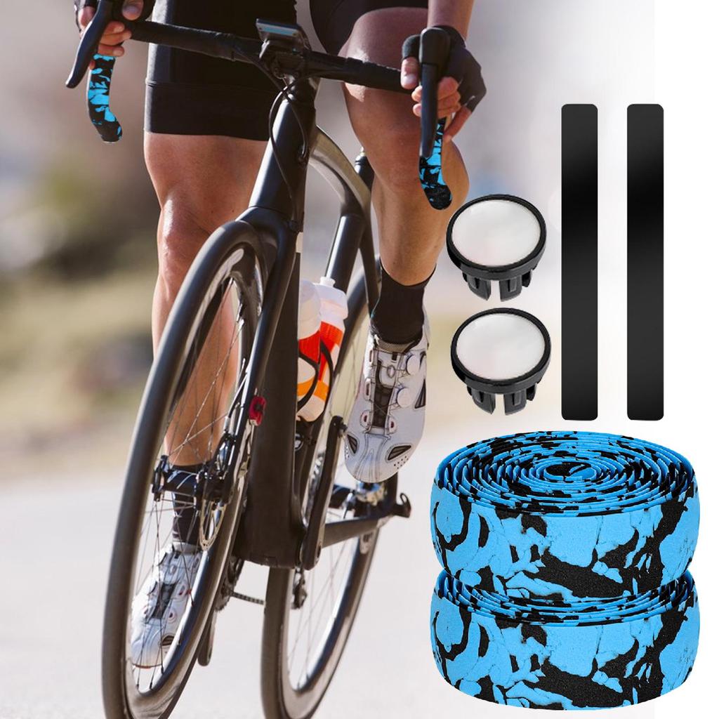 Fahrradlenkerband Stoßdämpfendes EVA-Griffband Klebend Rennradlenkerband Zum Fahren Motorradfahren Komfort-Upgrade