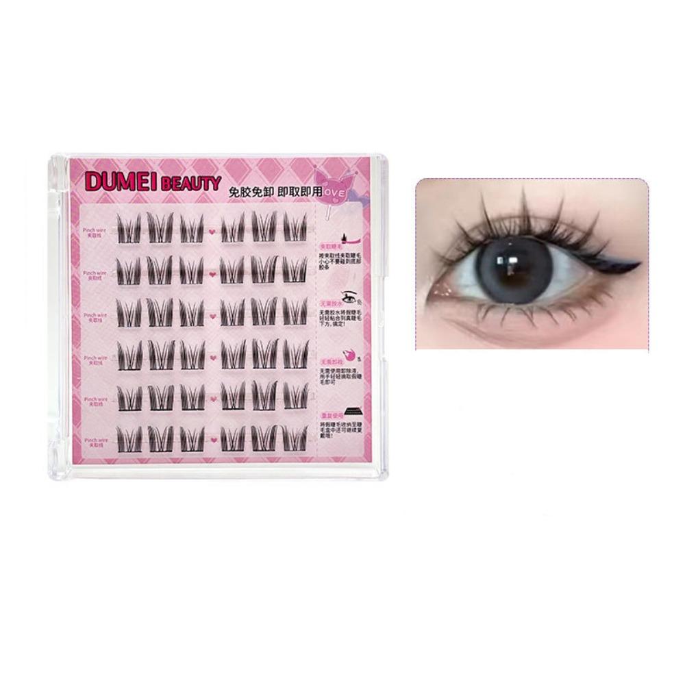 DIY Adhesive False Eyelashes Makeup False Eyelash Clusters Self-adhesive Lash Clusters Women/Girls