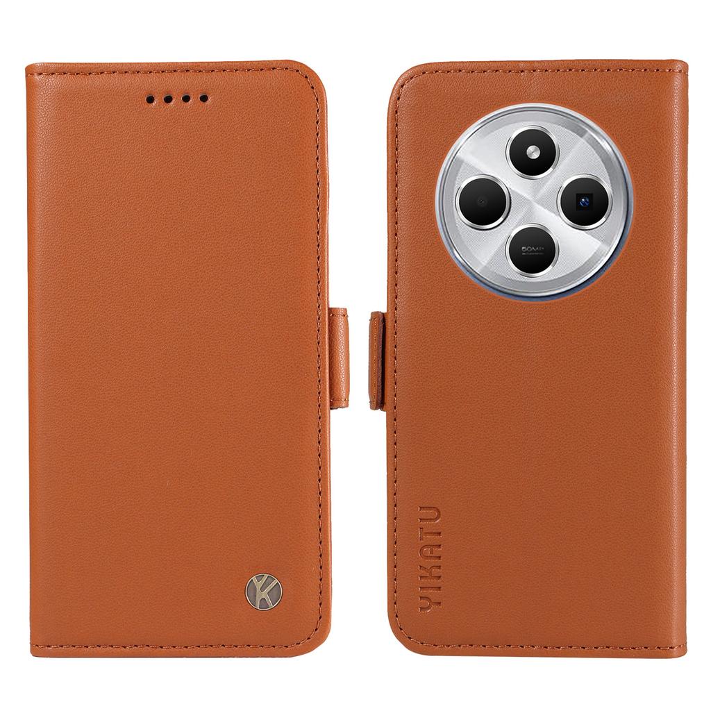 YIKATU YK-003 For Xiaomi Poco C75 4G/Redmi 14R 5G/14C 4G Case Wallet Stand Leather Phone Cover Side Buckle