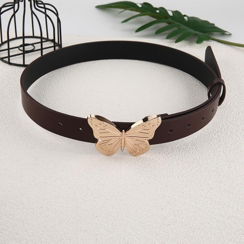 2022 Metal Butterfly Clasp Belt With Vintage Simple Decoration For Women