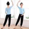 Girls Dancewear Set Moda Modal Stretch Top Pants Ballet Jazz Contemporary Latin Dance Practice Performance