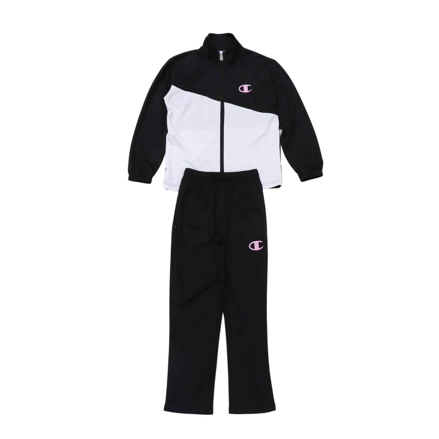 

Комплект спортивного костюма Champion с длинным рукавом, с одинарным логотипом и базовый спортивный тренировочный костюм из резины, детский (Набор из 2 предметов), Быстросохнущий, Принт,