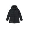 Fleece Letter Hooded Mid-Length Down Jacket Men Outerwear Black F11M147902F-BK