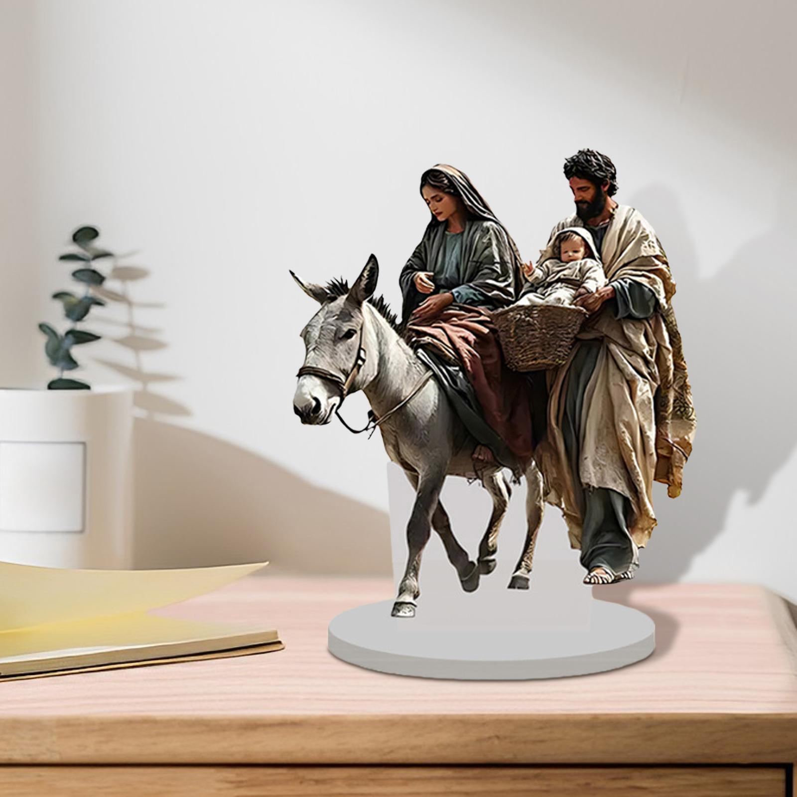 

2D Acrylic Ornament Plague Tabletop Crafts Decors Artwork for Office Dining Room Bedroom