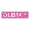 Personalized Retro Astrology Metal Sign Pink Zodiac Wall Decor Bedroom Living Room