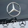 Car Sticker For Mercedes Benz 9cm ABS Car Rear Decal Trunk Emblem Sticker For Mercedes Benz S320 W164 W203 W204 W168 C180 E320 A