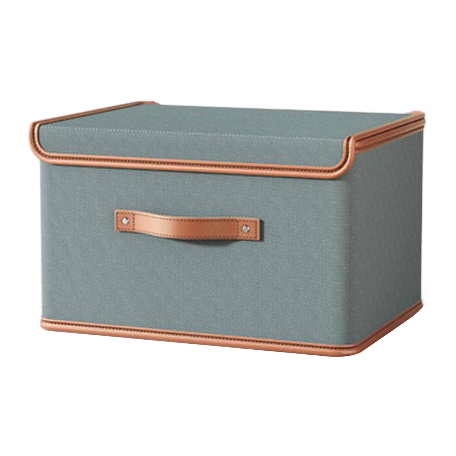 Lidded Storage Bin Cube Box Storage Organizer for Organizing