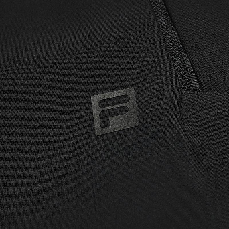 Fila A.P. Minimalist Fashion Solid Color Versatile Straight Leg Knit Sports Pants Men Bottoms A11M541603F-BK