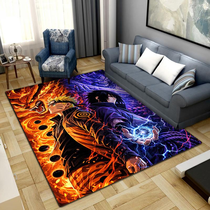 Anime-Naruto Area Carpet for Living Room Bedroom Home Decor Cool Movie Mat Floor Mat -LXR75