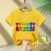 2026 Summer Short-sleeved Sprunki Cute Fashion Top Boys Girls Comfortable Round Neck Pure Cotton T-shirt Children's Sprunki Gift