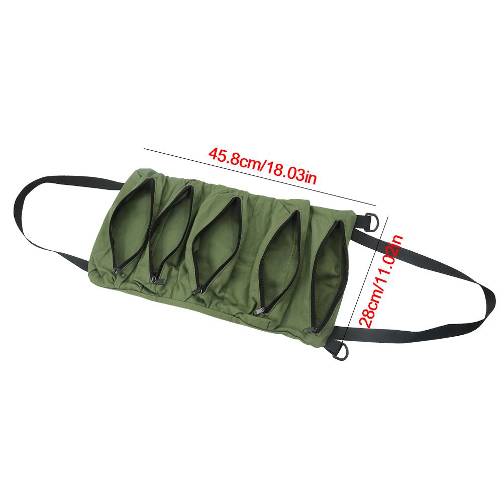 Oxford Cloth Electrician Tool Bag Multifunctional Hanging Hardware Tool Bag Foldable Multi-pocket for Car Automotive Motorcycle
