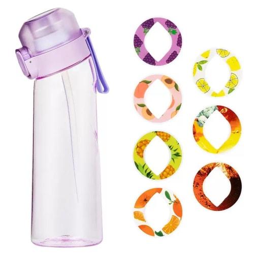 Flavor-Changing Water Bottle, Flavored Water Bottle [2025 New Model], 650ml Fruit-Fragranced Water Bottle, BPA-Free Sports Air Water Bottle, Fitness Y