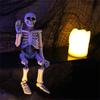 Realistic Waving Skeleton Miniature Figurine Handcrafted Resin Art Ornament Perfect For Halloween Holiday Decors Gift