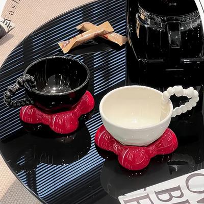 Light Luxury Exquisite Ceramic Coffee Cups Unique Creativity Mug High End Restaurant Afternoon Tea Coffee Cup Christmas Gifts