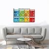 MYLU Emotional Management Zones Of Regulation Educational Poster 3 Canvas Poster Wall Art Decor Print Picture Paintings for Living Room Bedroom